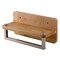 Alfi Brand 12" Small Wooden Shelf W/ Chrome Towel Bar Bathroom Accessory AB5510 - alternate 1
